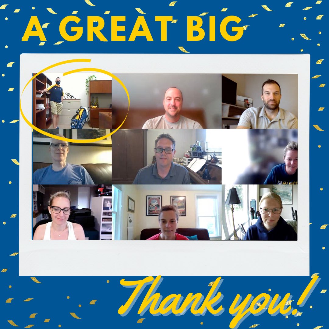 A BIG THANK YOU goes out to Dr. Jess Dixon for stepping up to the plate as Acting Dean for the Faculty of Human Kinetics. The staff and faculty held a surprise virtual party to show their appreciation. This year was unlike any other year and you lead us through the unpredictable