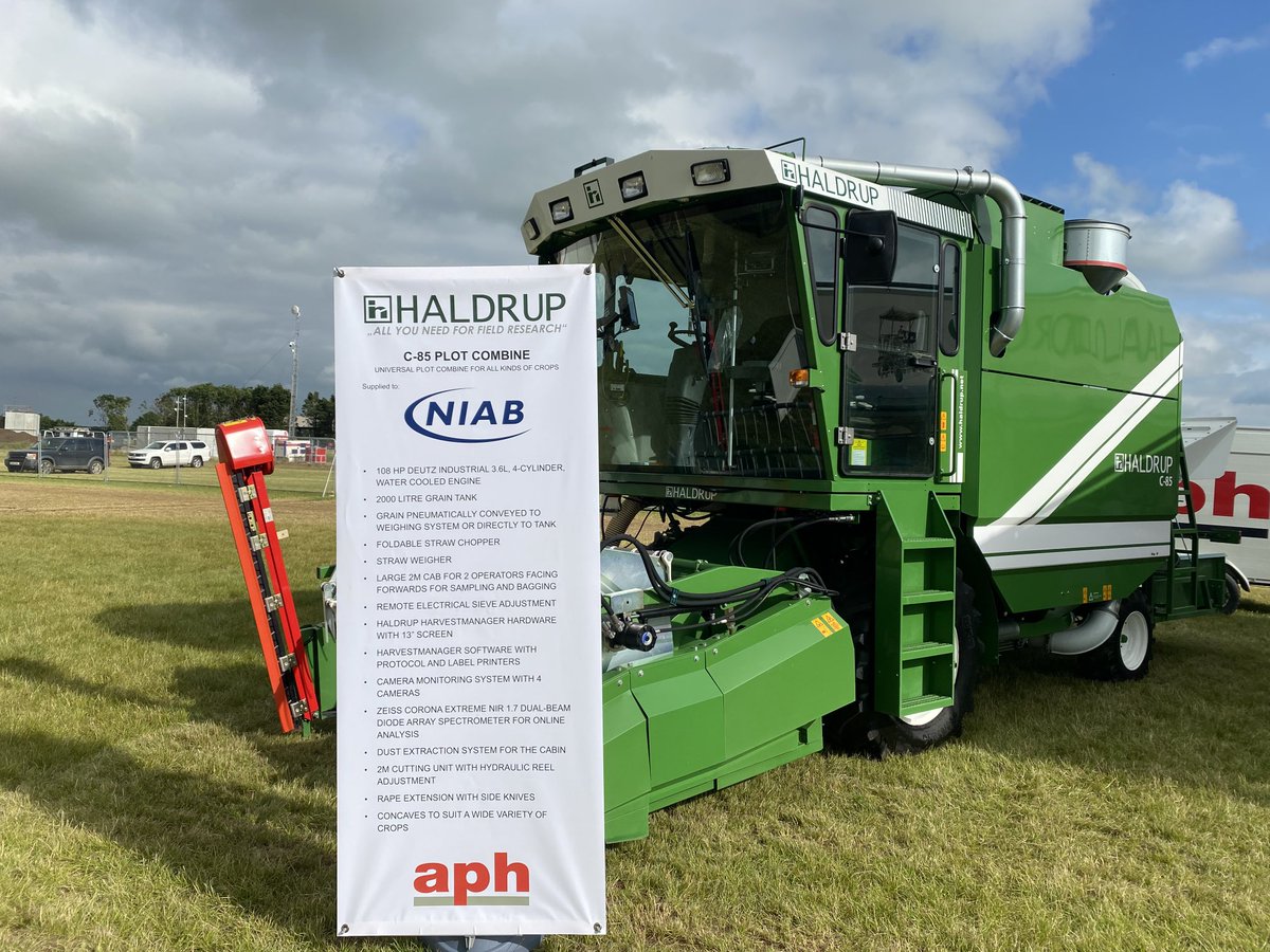 Haldrup c-85 combine looking good ⁦<a href="/CerealsEvent/">Cereals Event</a>⁩ Thank you ⁦<a href="/niabgroup/">Niab</a>⁩