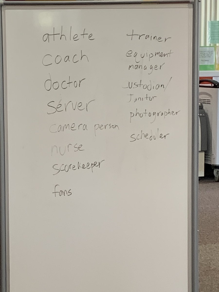 EdHidalgoSD's tweet photo. Day 3 of #CampCajon in the Launch Pad 🚀 @CajonValleyMS. Our Newcomers are engaged as they prepare for a 1/2 day #CareerDevelopment lessons with the first❓ “what careers are found in this image?” @chris_mcollins @alexgrahamdwyer honoring the #DignityinAllWork #MakeMeHappen https://t.co/kzoMbxDjIk