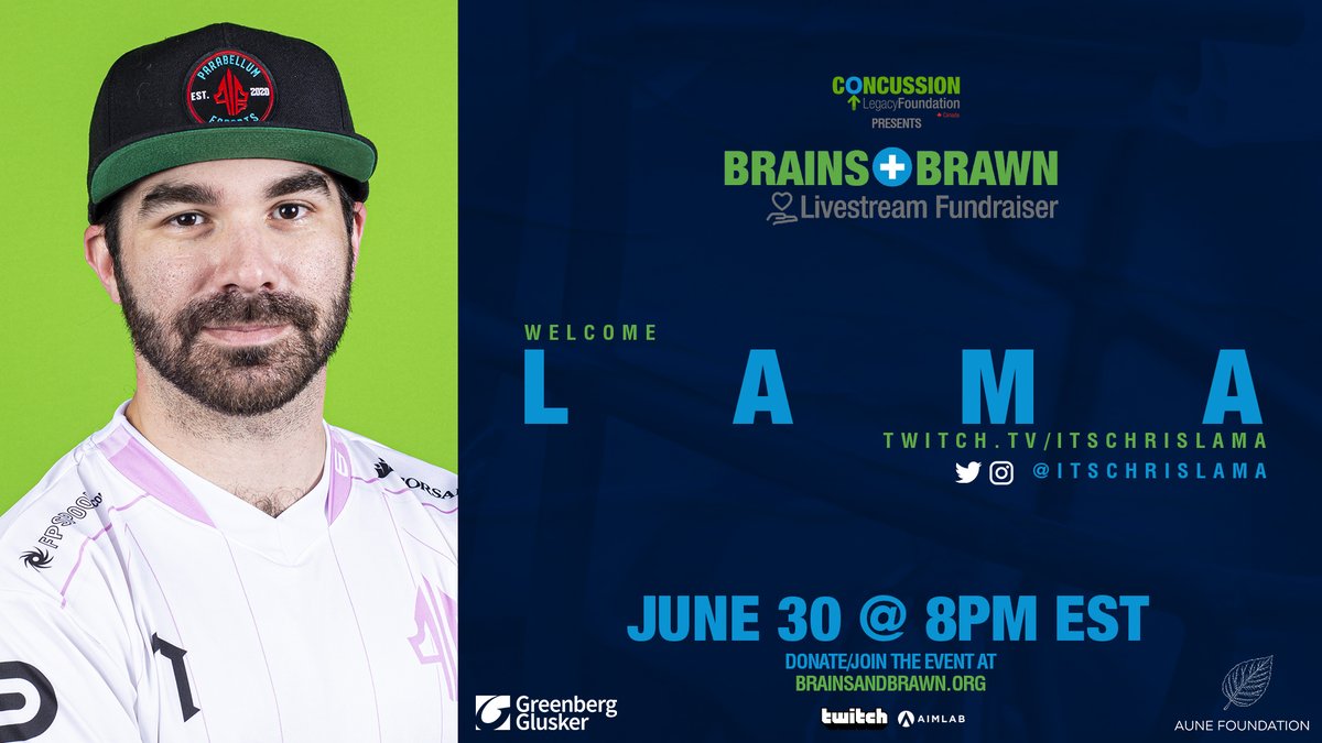 I will be streaming tonight in support of #BrainsandBraun with @AmukaEsports & @rumblegaming As someone who has had their runs with Concussions, this is one that is very close to home. Join me for some pack breaks, giveaways, and Pokemon Bingo! tiltify.com/@itschrislama/…