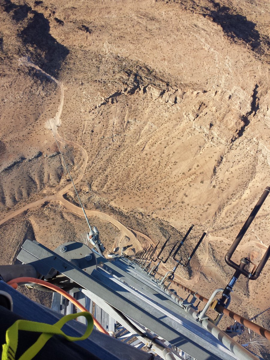 #WhatDoYouThink 
How tall is this tower? (experience required)

500'
900'
1600'

Hint: Climb with all equipment and tools to the top, add 3 new strobe lights. 7hr task #experience #construction #engineering #Telecom #wirelessconstruction #keepingyouconnected #towertech