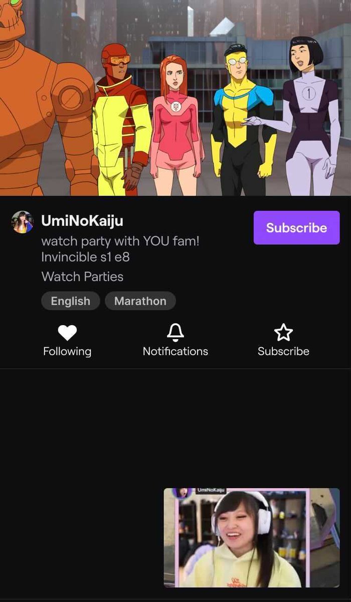Twitch's tweet photo. Watch Parties are now rolling out on an Android or iOS device near you. 

To learn more about Watch Parties, including how to host your own, check out the help article at https://t.co/YvqLMCD5c6. https://t.co/5aQC9It02G