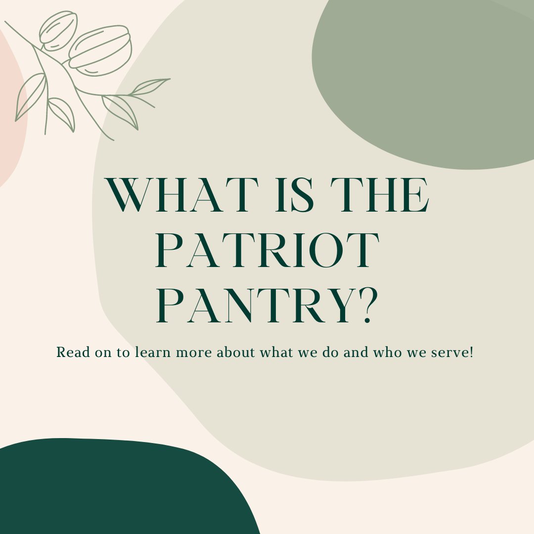 gmupantry's tweet photo. If you are unsure what the Patriot Pantry is, we hope that this post helps you learn more about who we are! https://t.co/eSJjOaB8Bl