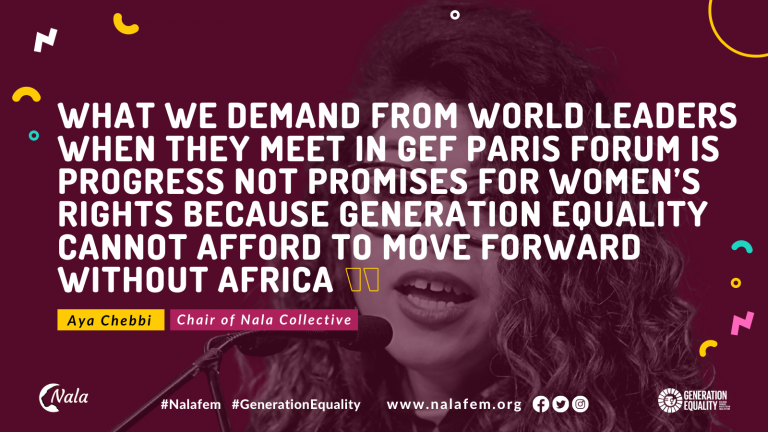 _Nalafem's tweet photo. Interview by @gpi_germany with #Nalafem Chair, @aya_chebbi 👉🏿  https://t.co/eiqACbZUcQ

We no longer want youth to be invited to closing ceremonies but to be co-creators of the policies that shape their lives. 

#GenerationEquality #ActForEqual https://t.co/8IHgn6RaiM