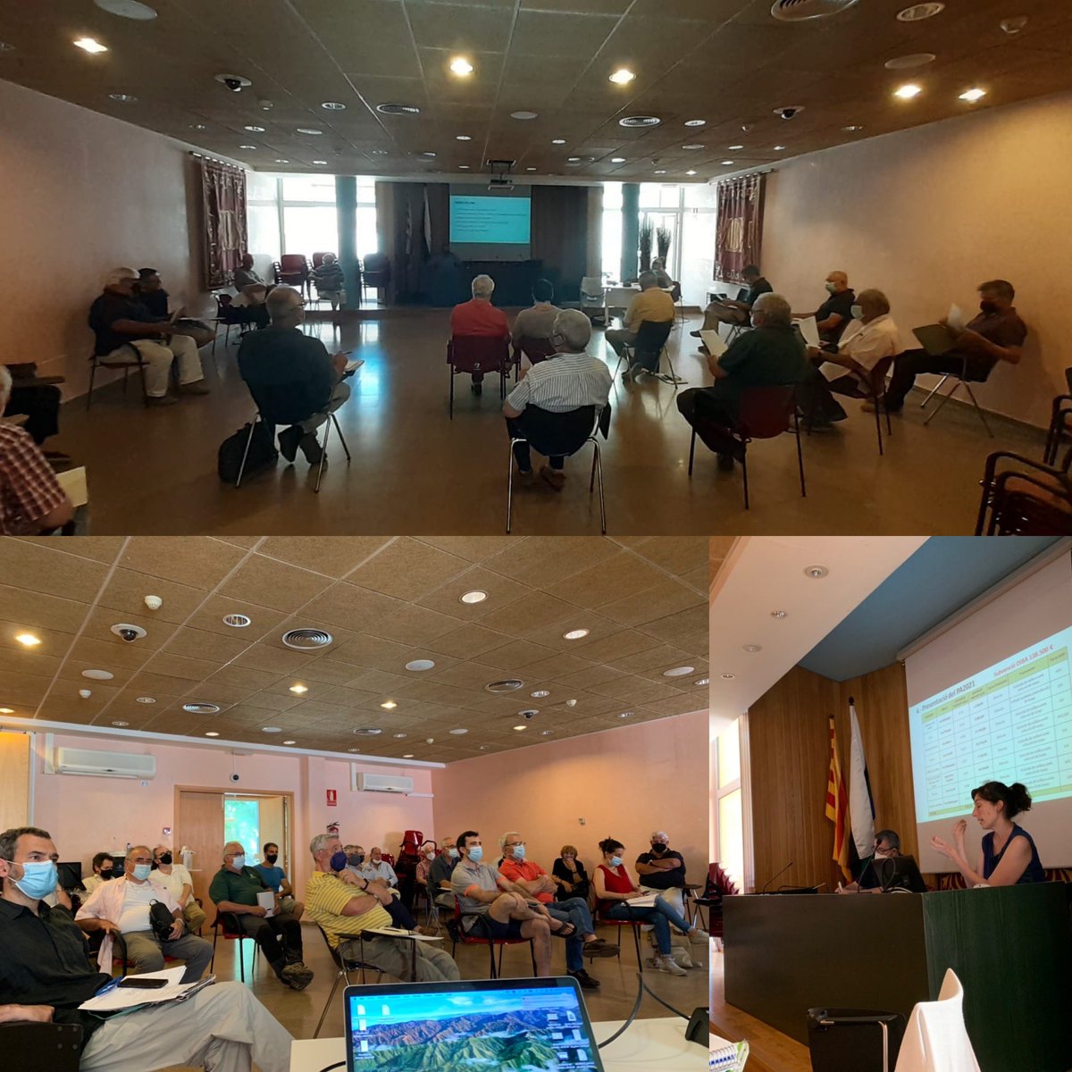 apfslc's tweet photo. 30 juny 2021 a #CabreraMar celebrem l’Assamblea General de socis  @apfslc.
En @nadal_joan (president @apfslc ) i @nruizroca (@diba) exposen estat comptes, treballs realitzats al 2020 i treballs previstos al 2021. #Boscos #Forestal #GestioForestalSostenible https://t.co/SqDA51kVh0