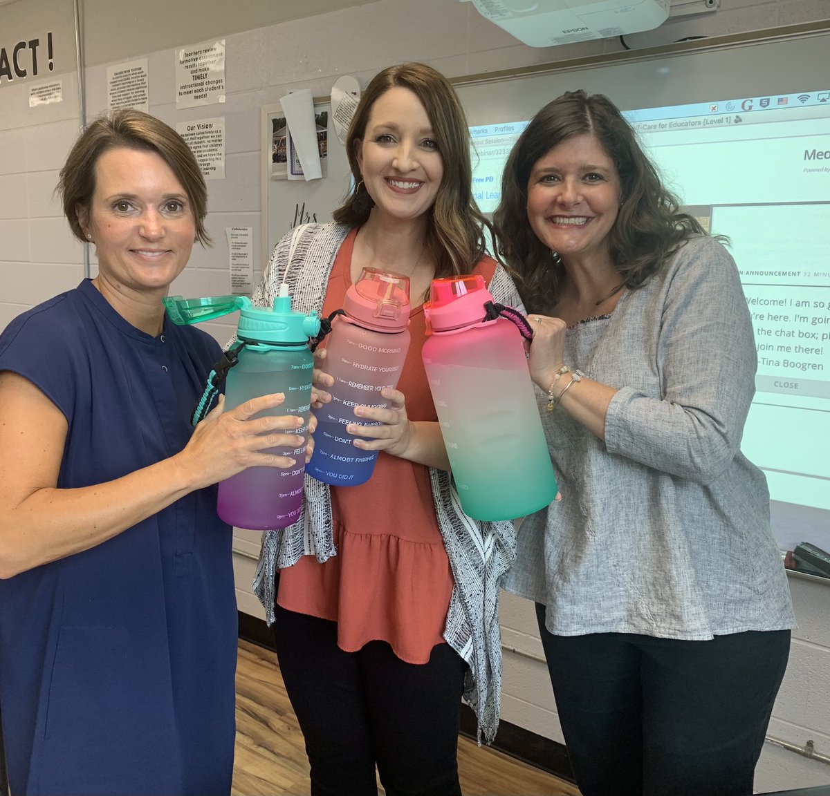 jadmcculley's tweet photo. CES self care!! We are listening!! #h2o #highreliability #solutiontree https://t.co/wOzwm4TnFZ