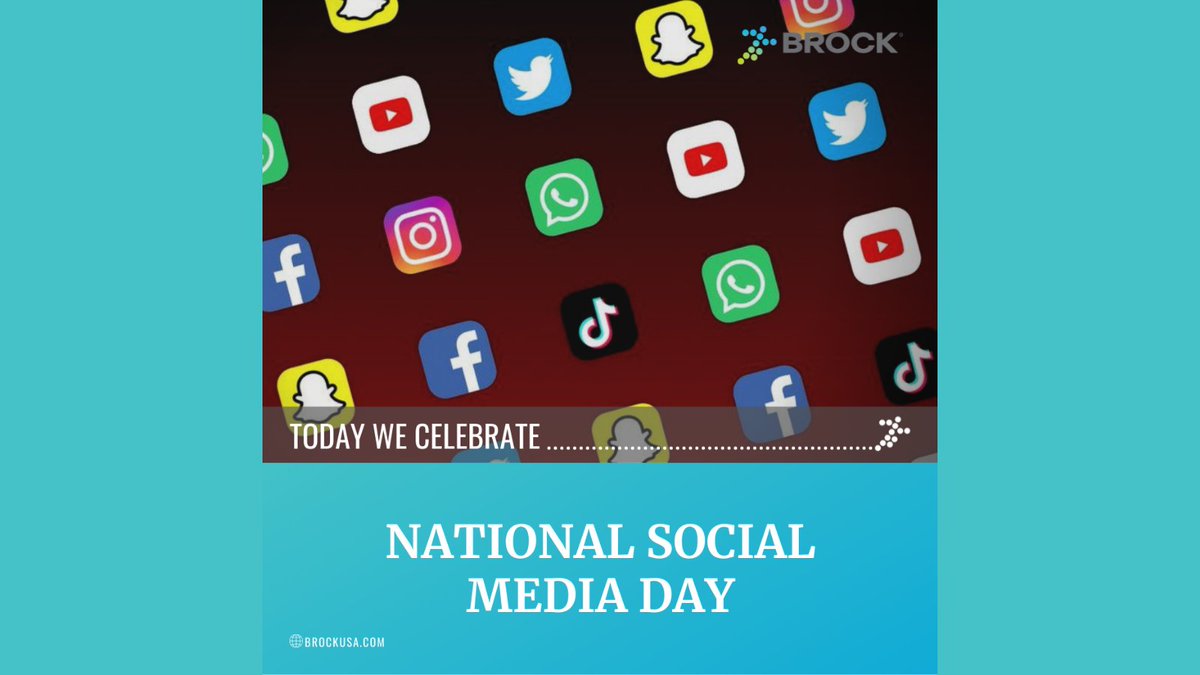 TeamBrockUSA's tweet photo. It's #NationalSocialMediaDay! 
📱📷📳
We just want to say a big thank you to all of our followers for keeping up with Brock!

#thebrockway #turf #sportsturf #artificialturf #sportshistory #sportsnews #sports #brockusa #sportsperformance #safety #consistency #innovation #shockpad https://t.co/HyfKfLH6pq