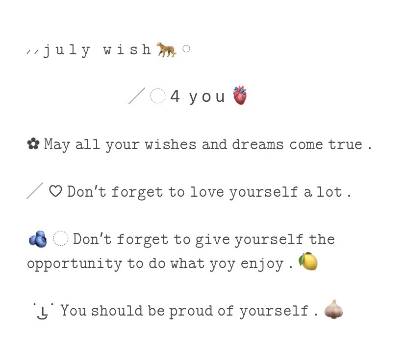 ⸝ ⸝ 𝚓 𝚞 𝚕 𝚢   𝚠 𝚒 𝚜 𝚑  ˙ ͜ʟ˙ 🪥🌟

     🛋 ; ถึงทุกคนที่ผ่านมาเห็นนะคะ