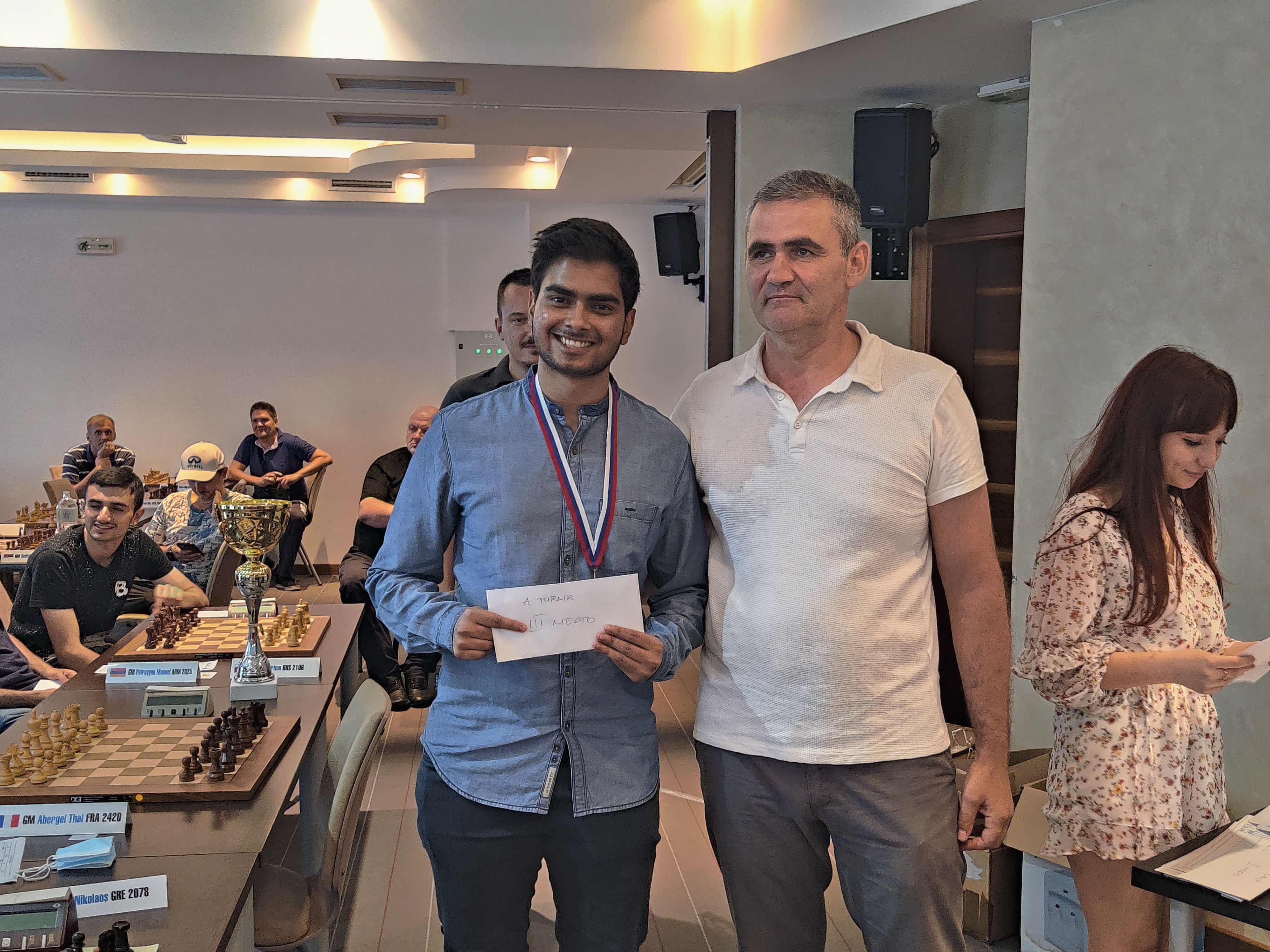 ChessBase India - Nihal Sarin wins Serbia Open 2021