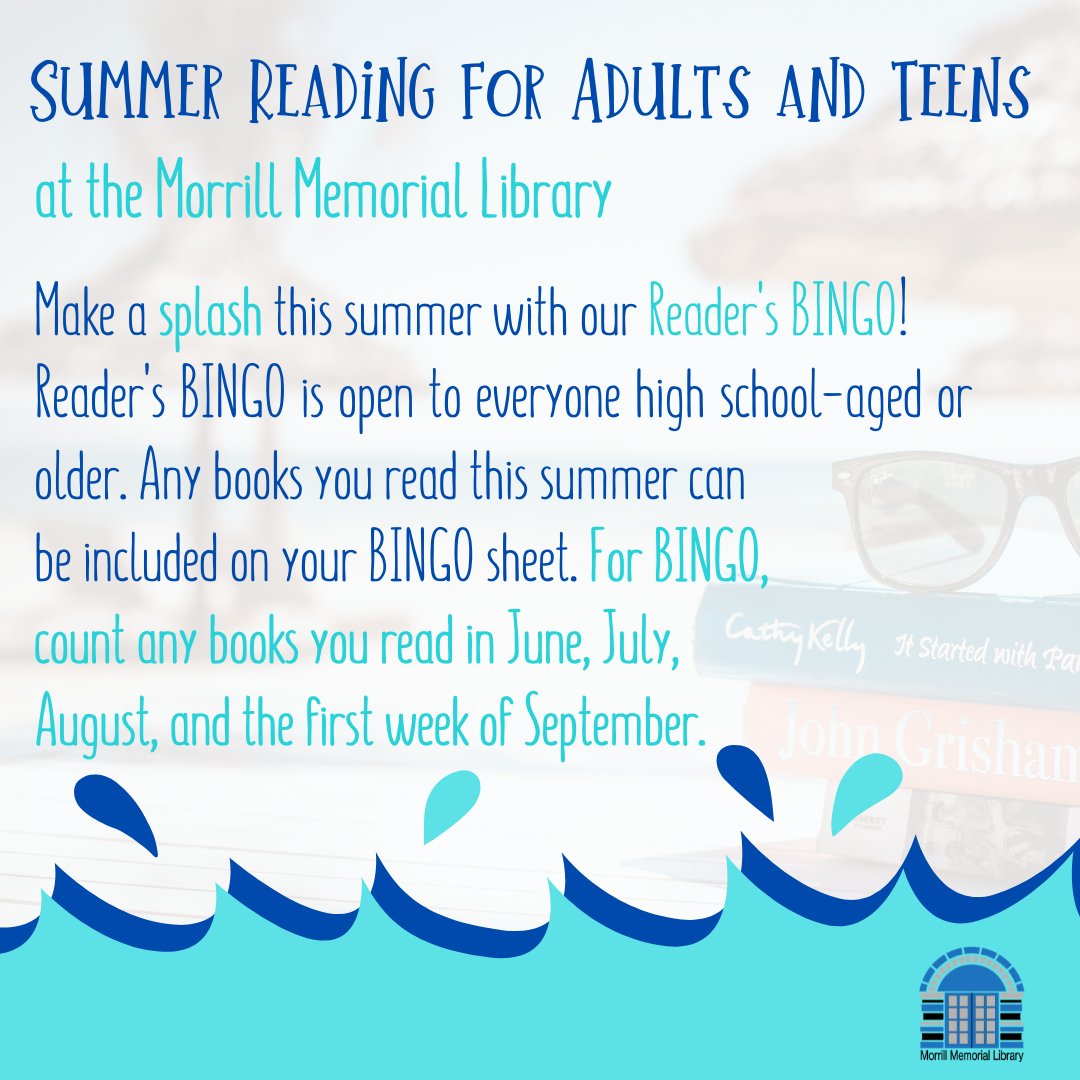 Reader's Bingo is back!  For more information, please go to:  norwoodlibrary.org/borrow/summer-…