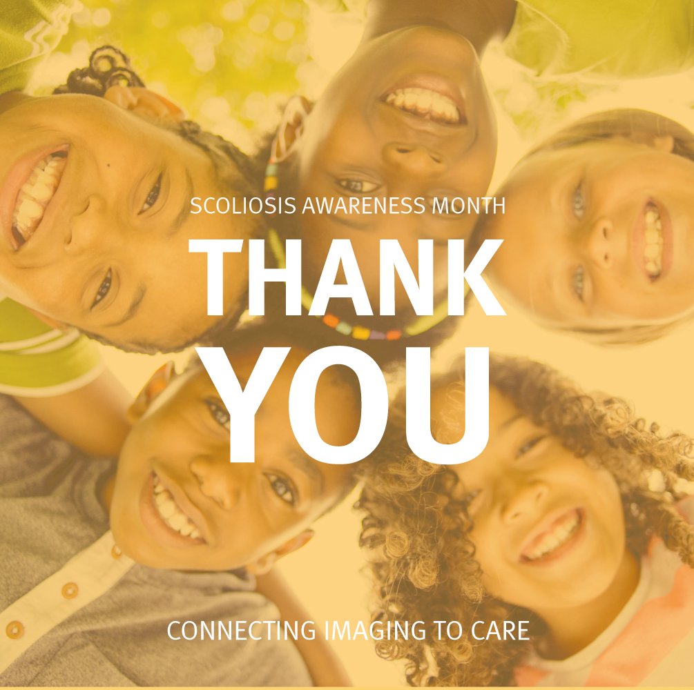 Thank you for following us during the #ScoliosisAwarenessMonth! EOS solutions connect imaging to care and support scoliosis management with a unique combination of 2D low dose images and precise 3D information throughout the entire care pathway.
#spine  #wevegotyourback