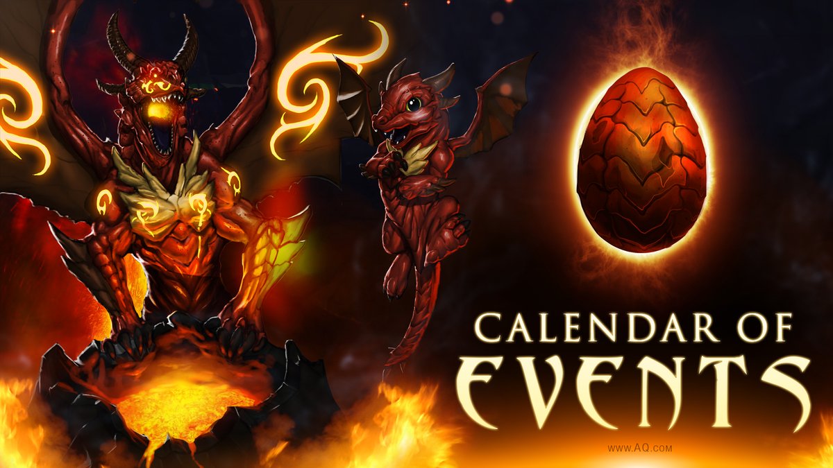 The Summer of Shadows continues all month long with fire, (Dragon)Fable, and Frostval in July! Check out the July 2021 Calendar of Events for a sneak peek at what's to come. #AQWorlds! aq.com/lore/calendar