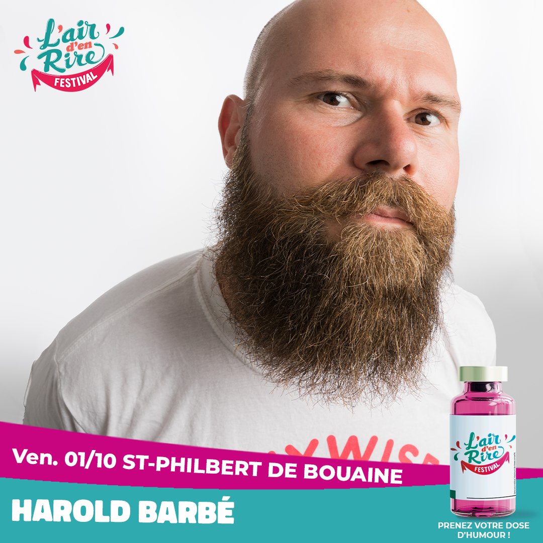 Airden_Rire's tweet image. 📣 #Programmation2021 📣 Prix du public en 2019, Harold Barbé viendra présenter son nouveau spectacle le jeudi 1er octobre à St-Philbert de Bouaine !
➡️ Plus d'informations sur buff.ly/2X5aRul
#airdenrire #prog21 #festival #humour #Vendee #StPhilbertdeBouaine