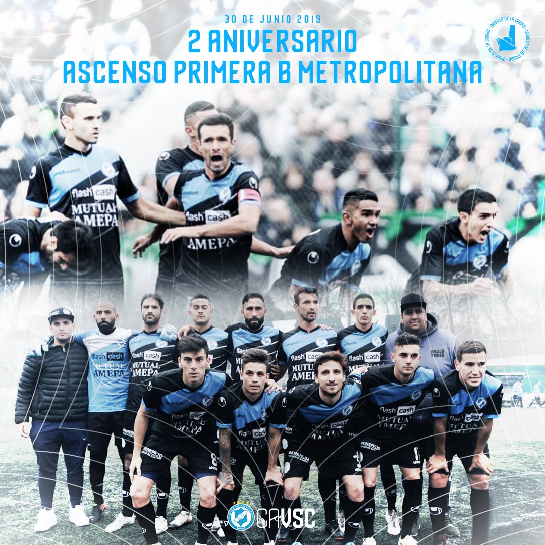 #Efemérides: Un 30 de junio de 2019 #VillaSanCarlos regresaba a la Primera B tras jugar una temporada en la C. En aquella fria tarde de invierno , el "cele" se impuso 4 a 3 en la tanda de penales ante #Excursionistas , tras haber igualado 3-3 en el global.