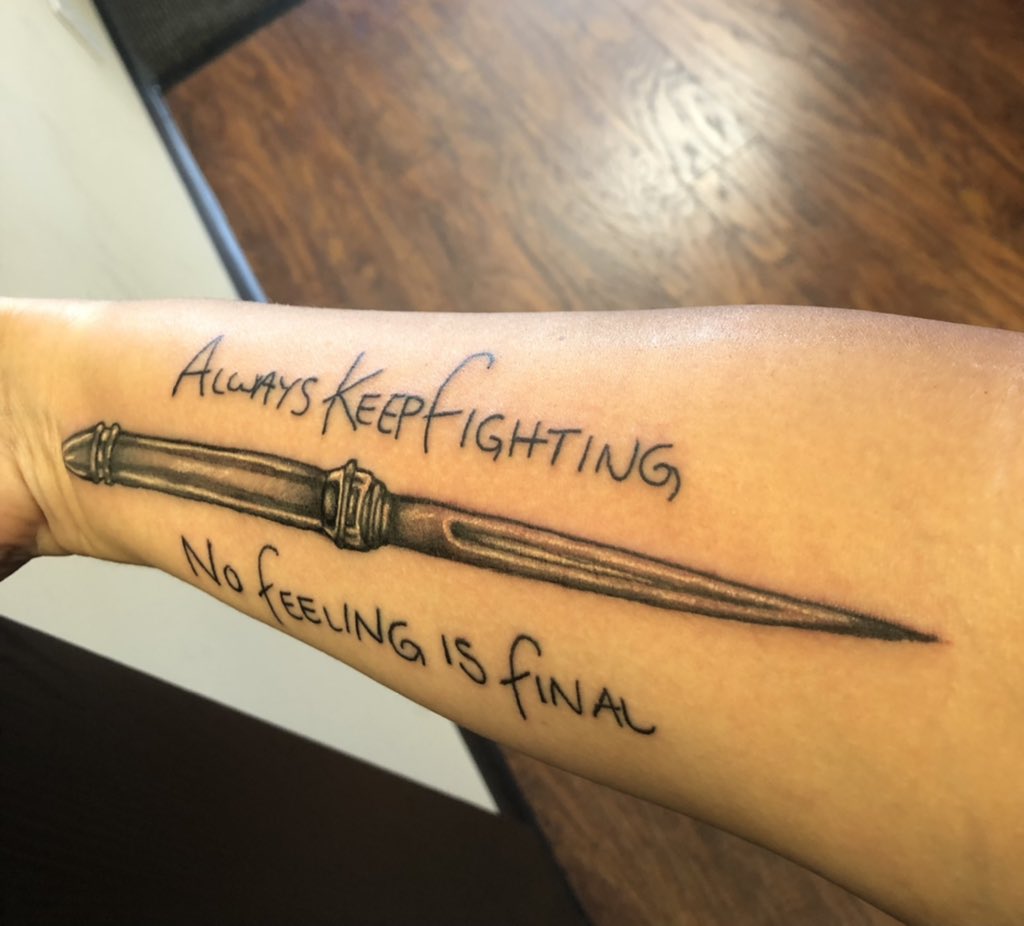 Always keep fighting Tattooooooo by KatzeLexie on DeviantArt