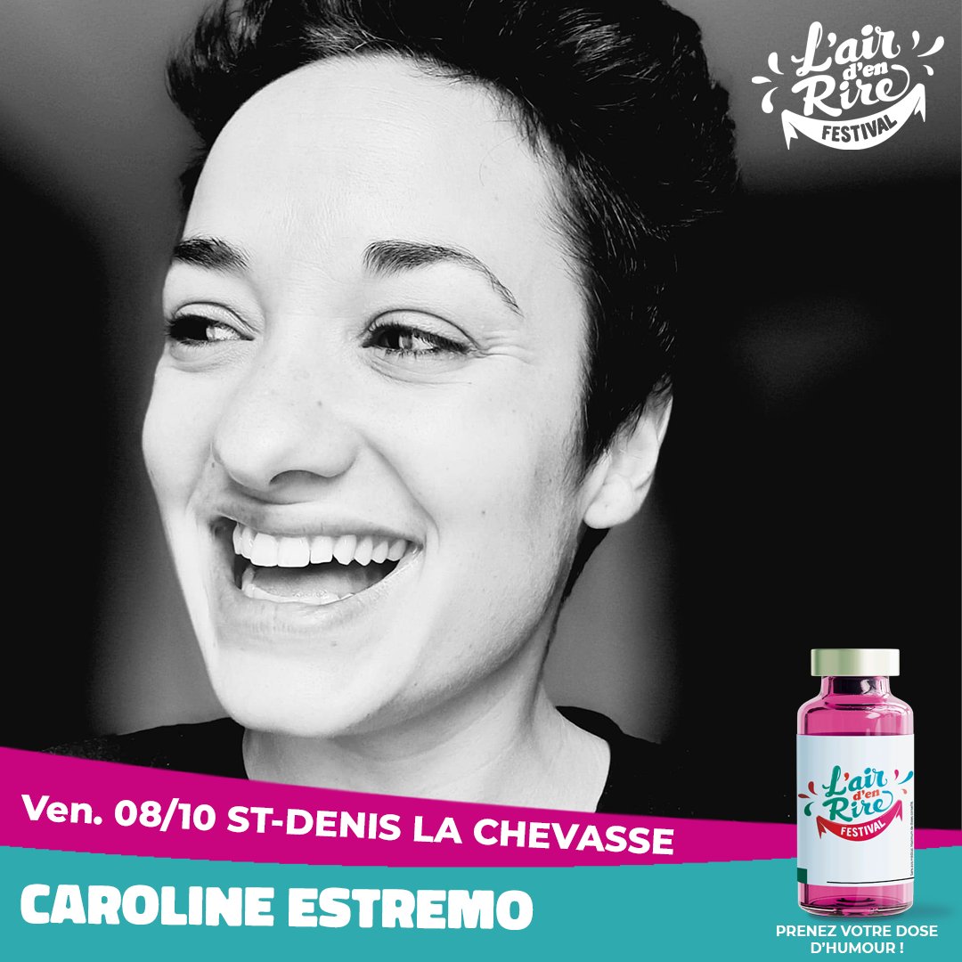 Airden_Rire's tweet image. 📣 #Programmation2021📣 @CarolineEstremo sera sur la scène de l'Air d'en Rire le 8 octobre à St Denis la Chevasse !
➡️ Plus d'informations sur buff.ly/2X5aRul
#airdenrire #prog21 #festival #humour #Vendee