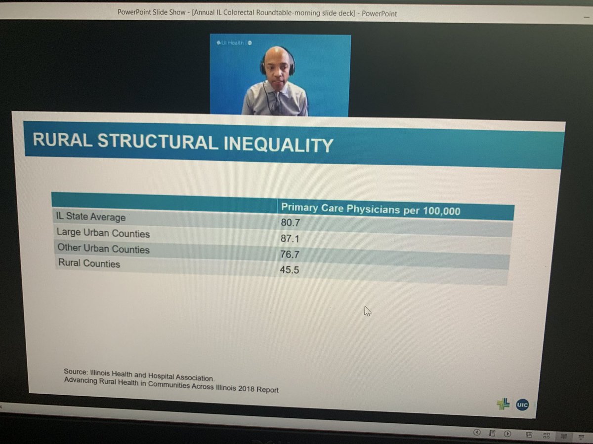 NasimaMannan's tweet photo. A common structural inequality faced by rural population is the lack of proximal access to cancer control, prevention and treatment resources, at Illinois Colorectal Cancer Roundtable @KeithBNaylor @UICancerCenter @IDPH @CAHE_AHC https://t.co/pGFPCM8Ctp