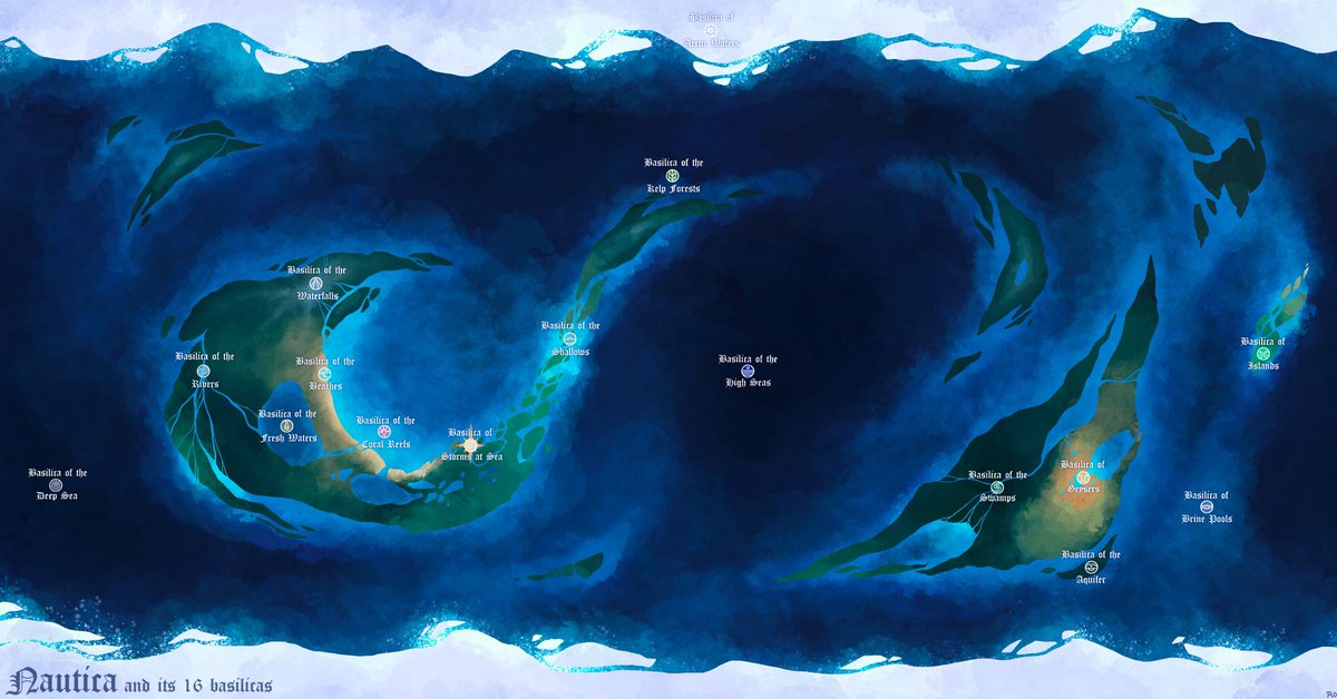 RomanWetland's tweet photo. Created a world map of Nautica #oc #OCs #map #worldmap #fantasyworldmap #fantasy #alien #alienworld #alienworldmap #continents #seas #oceans #basilicas #temples #art #artist #smallartist #comic #comics #comicmap https://t.co/LewzKHSWGB