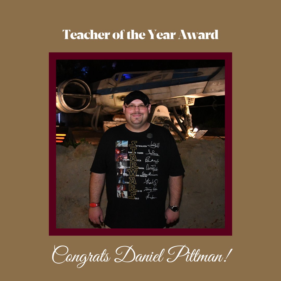 RitchieSchool's tweet photo. Congratulations to our Teacher of the Year Award recipient, Dr. Daniel Pittman! Thank you for your dedication to your students and the Ritchie School #fowardfaster #STEM #computerscience #teacheroftheyear https://t.co/1MXeLhADXV