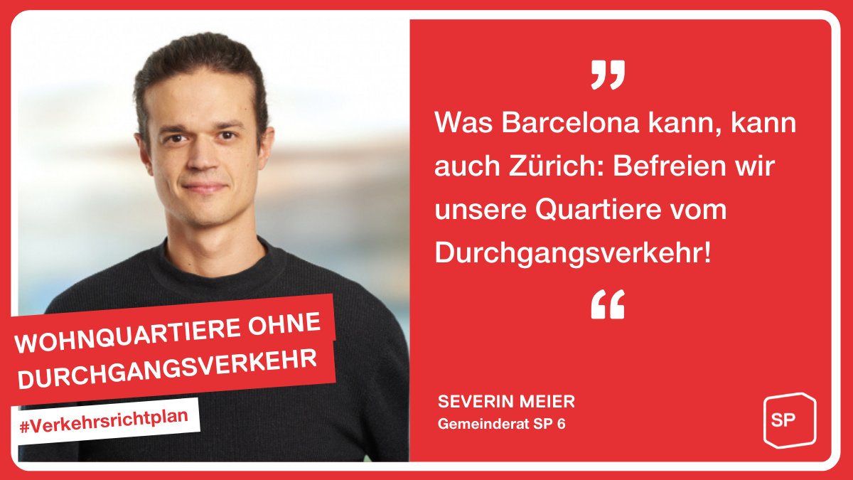 Mit vom Durchgangsverkehr befreiten Quartierblöcken wollen wir eine Idee aus Barcelona auch in Zürich umsetzten: Autoverkehr nur noch wo nötig, dafür mehr Platz für den Langsamverkehr und das Quartierleben. (Mehr zur Idee: bit.ly/quartierblöcke) #Verkehrsrichtplan #grzh