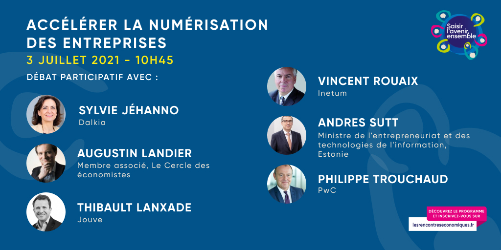 La qualité de l’intégration numérique a été un facteur clé pour traverser la crise et s'adapter à la distanciation sociale. Mais quelles sont les conséquences de la #TransitionNumérique à échelle micro et macro ?

👉Un débat à suivre samedi aux #REAix2021 lesrencontreseconomiques.fr/evenements/ses…