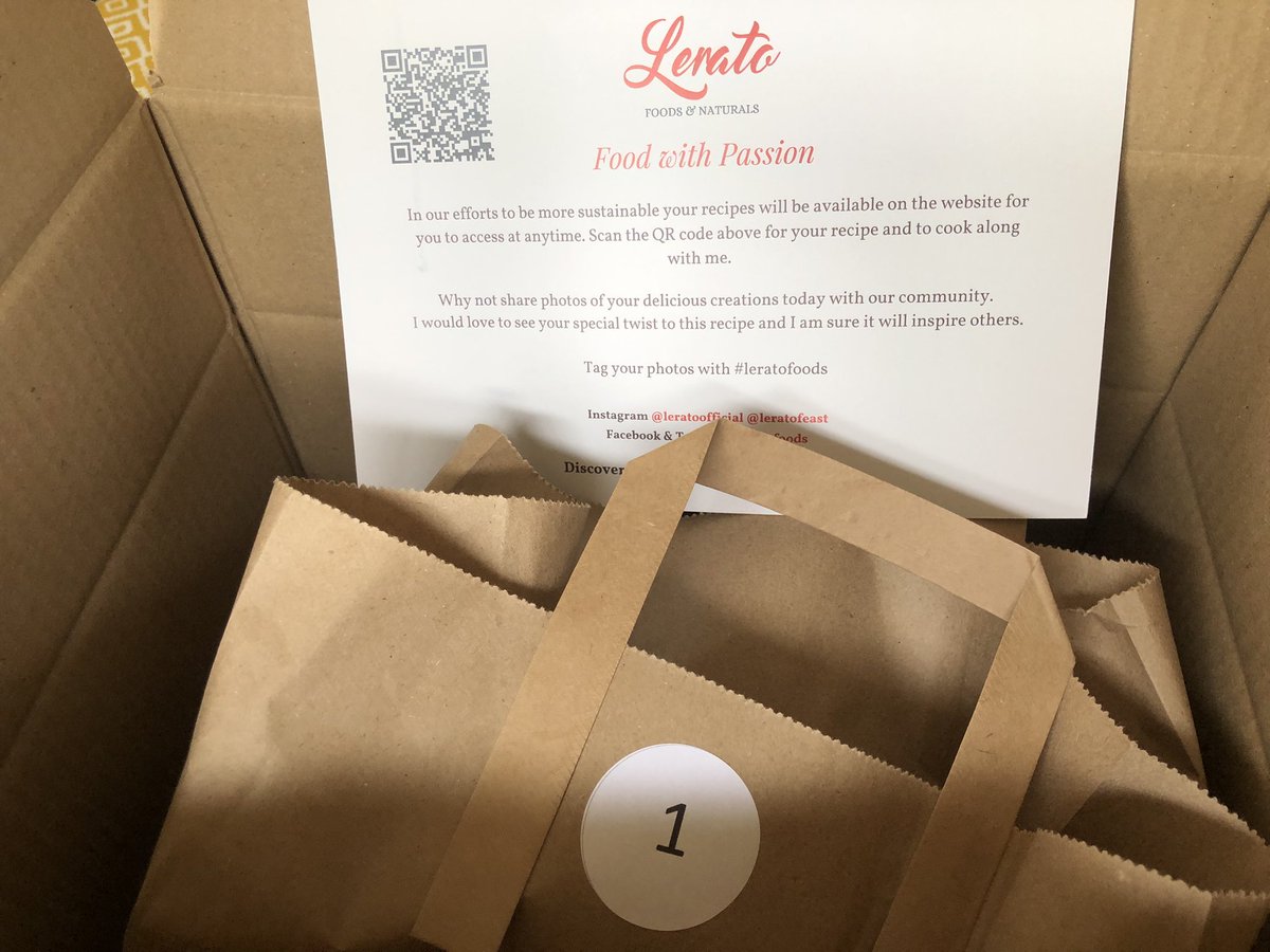 SeemaRampersad's tweet image. Special Delivery! From Lerato @Leratofoods for my cookery class tomorrow pm @slaeurope @sjp23480 @Amyodo! #leratofoods #ReflectRedesignReboot