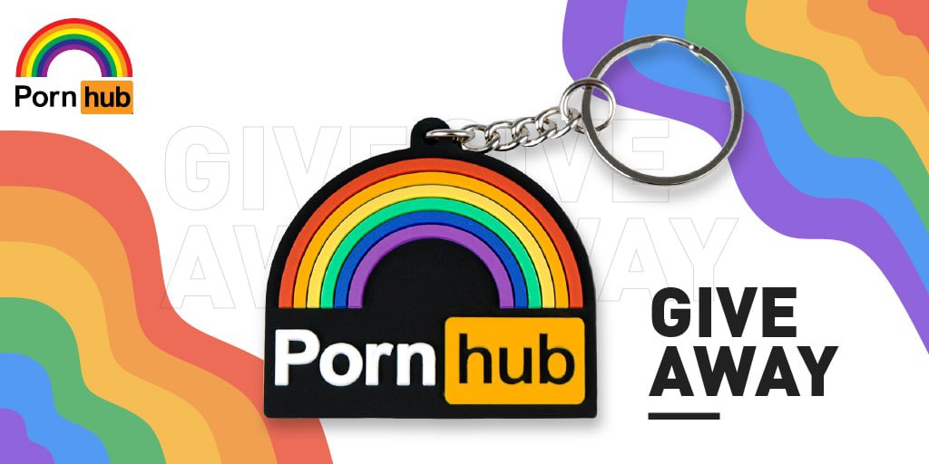 Pornhub's tweet photo. It’s the last day of pride! RETWEET to WIN our pride bucket hat and keychain ! 🤩🌈 https://t.co/ZaoiLFc9b7