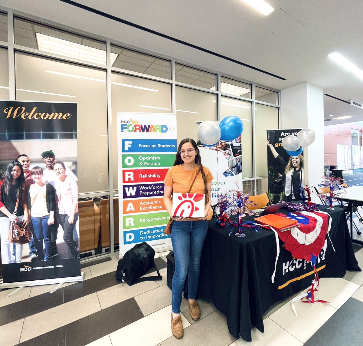 Milby HS College Center (@milbyccc) on Twitter photo 🍔📚✏️Buffs, HCC has FREE Chick-fil-A lunch for students who come to register for classes & much more giveaways!!!
Ms. B is here @ HCC Southeast in the Learning Hub Building!🙋🏻♀️
Thank you <a href="/HCCSE/">HCC Southeast</a> our Milby Buffs appreciate your assistance💛💙
<a href="/rpena3kr/">RPENA</a> <a href="/Milby_HS/">Charles Milby High School</a> @HISD2College 🍔📚✏️Buffs, HCC has FREE Chick-fil-A lunch for students who come to register for classes & much more giveaways!!!
Ms. B is here @ HCC Southeast in the Learning Hub Building!🙋🏻♀️
Thank you <a href="/HCCSE/">HCC Southeast</a> our Milby Buffs appreciate your assistance💛💙
<a href="/rpena3kr/">RPENA</a> <a href="/Milby_HS/">Charles Milby High School</a> @HISD2College