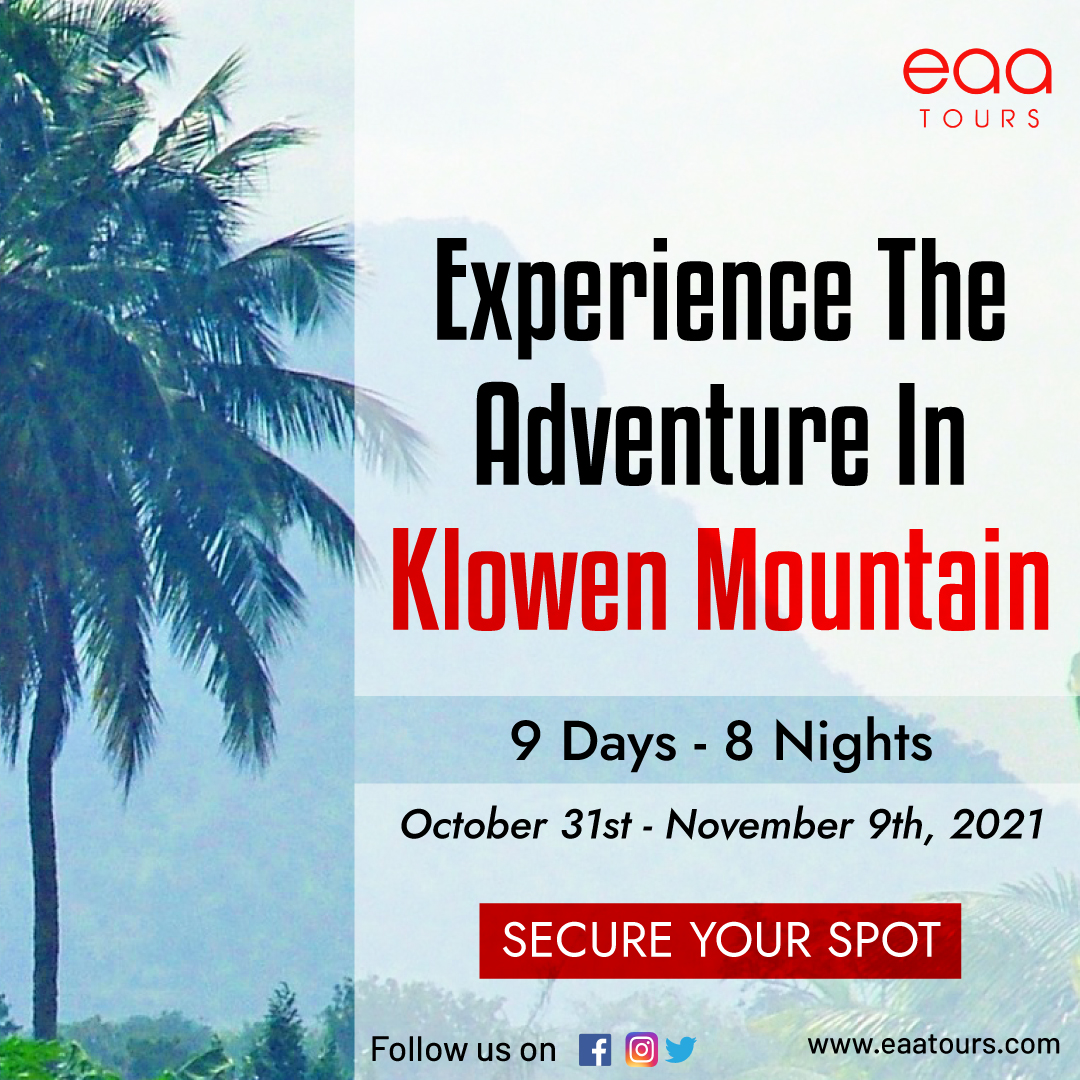 eaatours's tweet image. Adventure in Klowen Mountain! 

Come face to face with the natural and cultural marvels of the Klowen Mountain.

Let's explore Ghana and experience Klowen Mt. 👉 eaatours.com/2021-ghana-sec…

#tourghana #ghana🇬🇭 #ghana #ghanatourism #travelghana #travelandtourghana #travelandtourghana