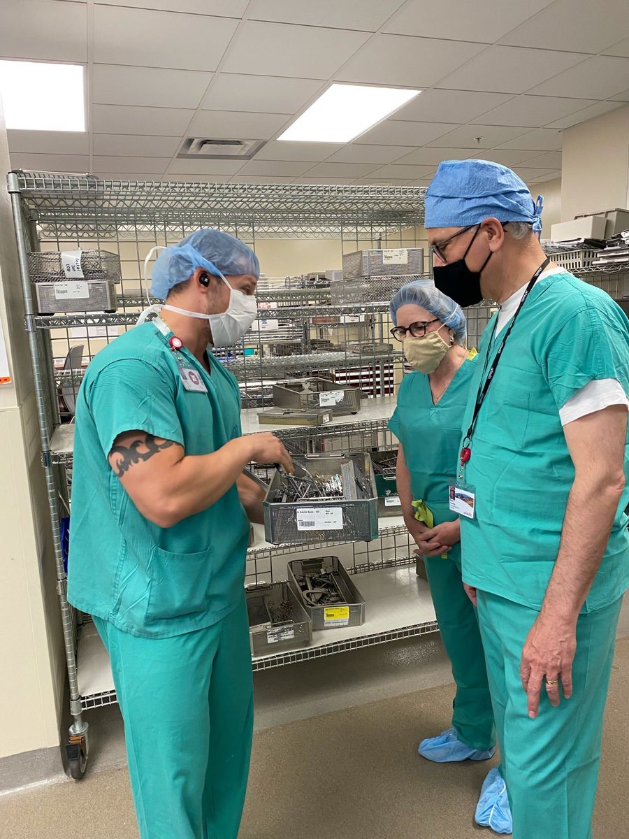 Thanks to <a href="/uchealth/">uchealth</a> University of Colorado Hospital President and CEO Chris Gessner for taking Debbie and me on the rounds this morning, and to everyone in the Sterile Processing Dept. We're deeply impressed by all that you do! <a href="/CUAnschutz/">University of Colorado Anschutz</a>