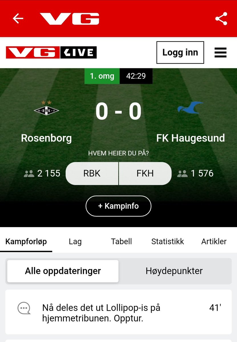 Di fekk jaffal lollipop-is. Sikkert fornødde nå RBK fansen👍