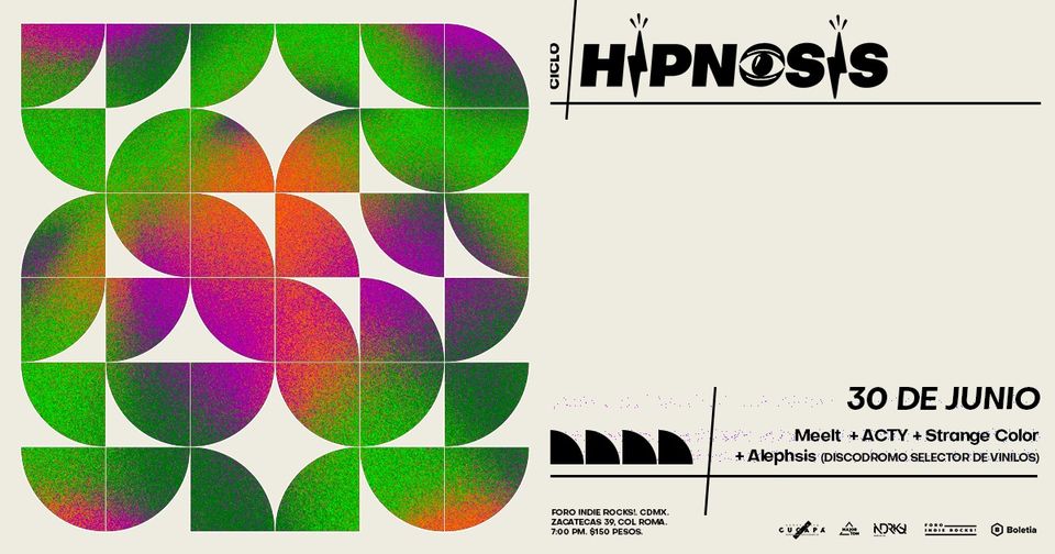 mehaceruido's tweet photo. Recomendación MHR
Hoy se presenta en el @foroindierocks como parte del Ciclo @HipnosisMX tres muy buenos proyectos #Meelt #ACTY #StrangeColors https://t.co/n6mAs1yksj https://t.co/PamUyoSi3F
