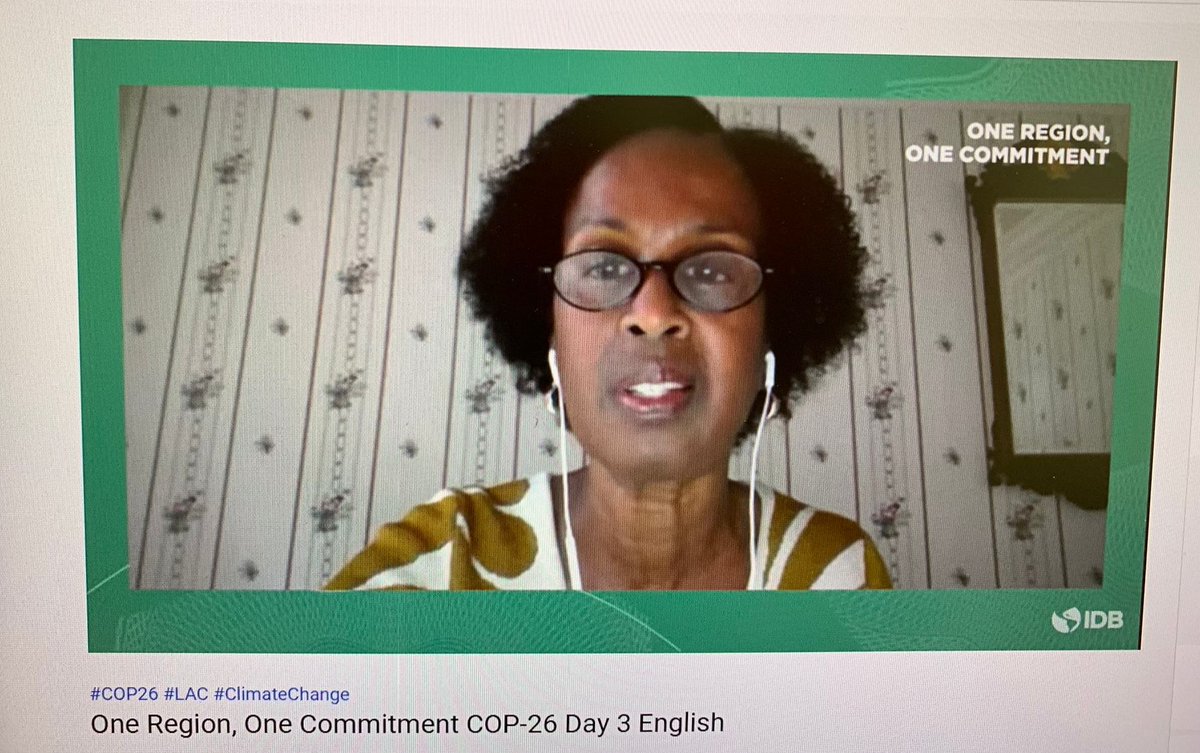Honored to have moderated the Blue Economy panel@IDB One Region: One Commitment Summit today. Key issues raised by panelists. Much work to be done on blue economy resilience. Thanks <a href="/GerardAlleng/">Gerard Alleng</a>!