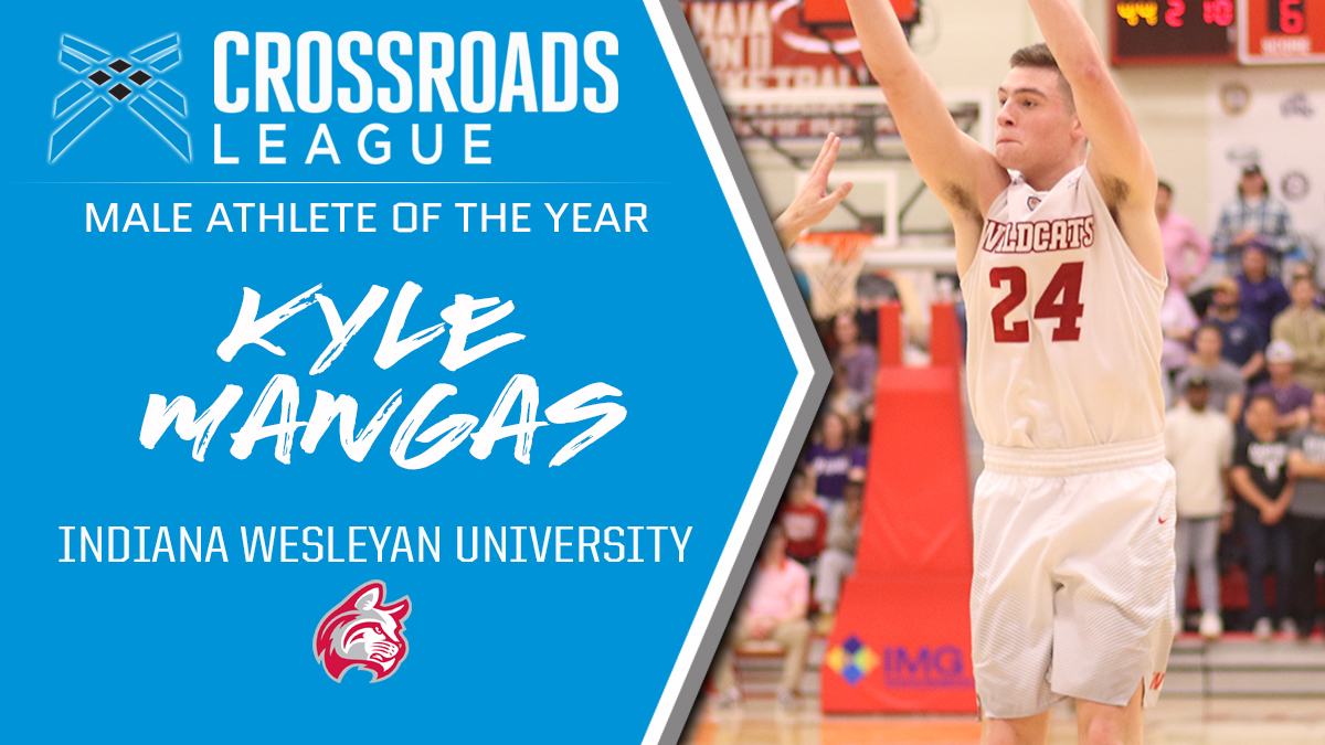 Crossroads_NAIA's tweet photo. MBB | IWU's Mangas Takes Third-Straight CL Male Athlete-of-Year Nod | @IWUWildcats
 - https://t.co/EmYdkC6PRf https://t.co/Ys4hayvEOo