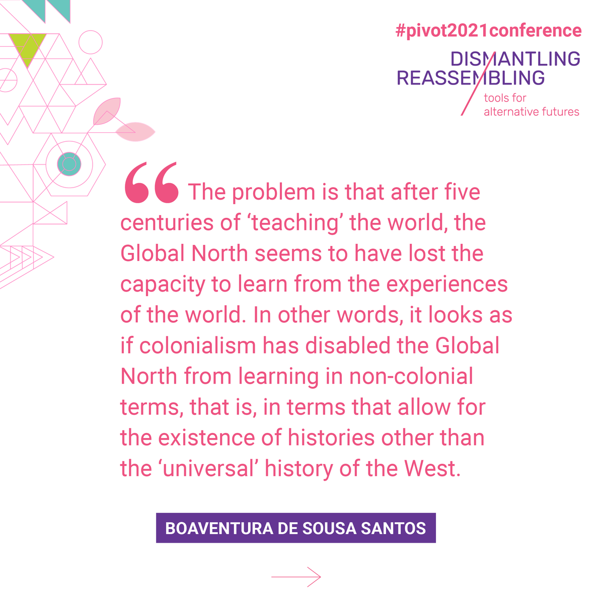 pivot2021conf's tweet photo. We will showcase ideas and initiatives from urban racialized minorities to Indigenous peoples from several countries and designers and scholars who are working towards alternative futures and societal transformation.

REGISTER NOW!
https://t.co/R5DQsYEyNC https://t.co/PzqID2Y5rw