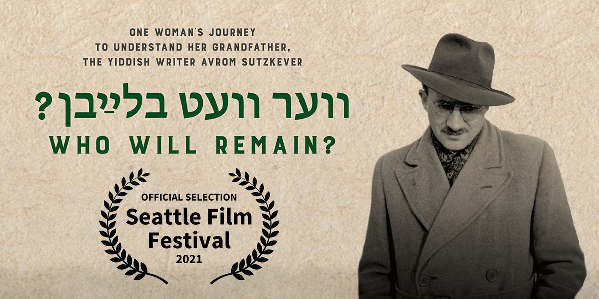 We are thrilled to announce our film has been officially selected for the 2021 @film_seattle! This is our Northwest, USA premiere, screening virtually this weekend, July 2-3! 

#SeattleFilmFestival #WhoWillRemainFilm #VerVetBlaybn? #װערװעטבלײַבן #Yiddish #documentaryfilm #Seattle