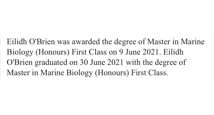 eilidhsobrien's tweet photo. Delighted to announce that today I graduated with a first from the University of St Andrews. These last five years have had their ups and downs but I am so proud of myself for what I’ve done so far, and so excited for what the future of my academic journey will bring! https://t.co/aNnO5Ibv2y