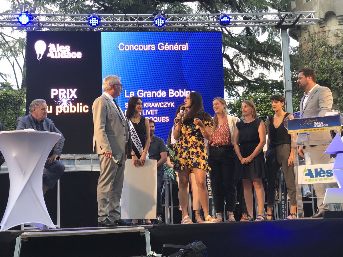Le Prix du Public est attribué à La Grande Bobine ! 📱💻👏🏆 #AlèsAudace21