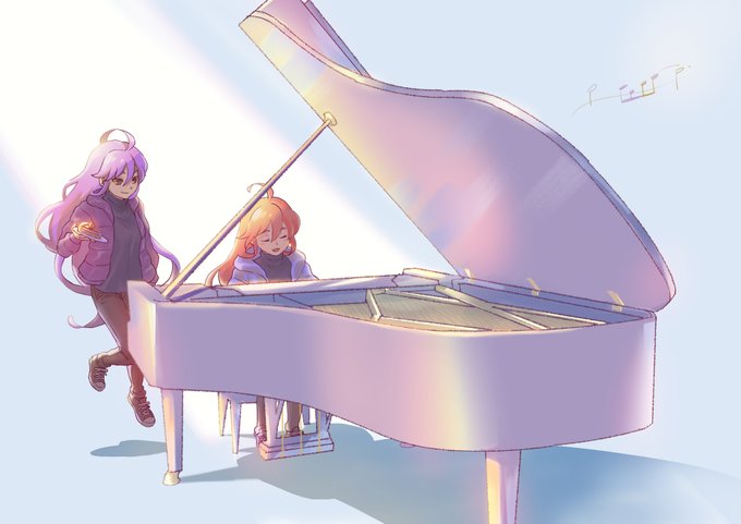 「ロングヘアー ピアノ」のTwitter画像/イラスト(新着)｜4ページ目