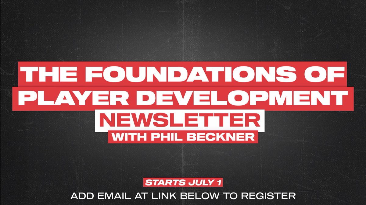 Newsletter releasing tomorrow‼️

The Foundations of 
Player Development.

☑️Skills &amp; Drills
☑️Leadership
☑️Career Advancement
☑️Concepts &amp; Strategies

SIGN UP HERE‼️‼️
mailchi.mp/6d105ecb195b/f…