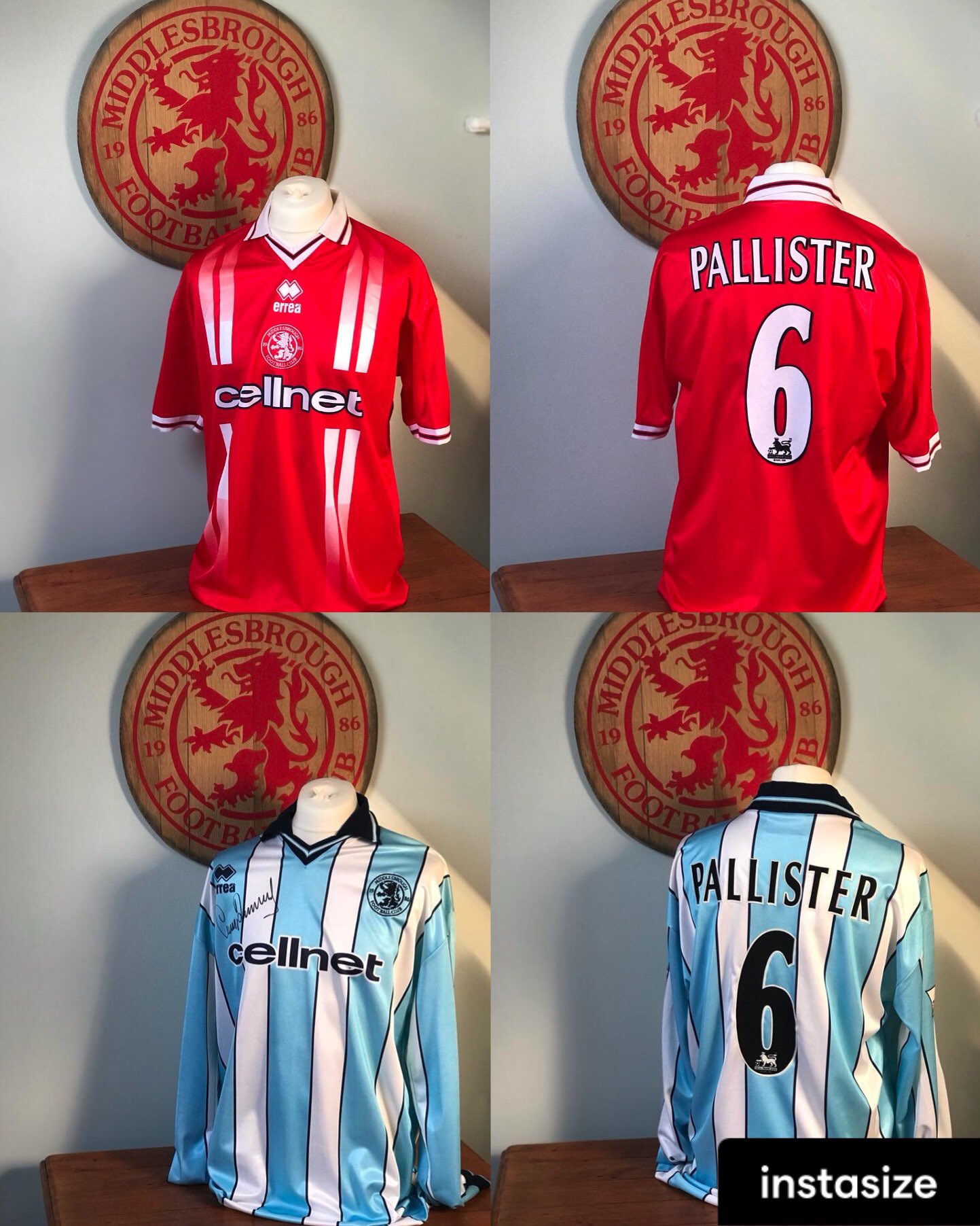 Happy birthday Gary Pallister.

Match worn home and match issued away, both signed.

What a player  . 