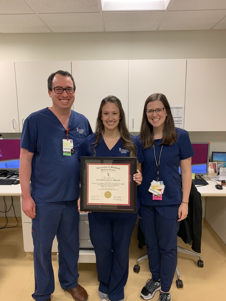 RxMartinelli's tweet photo. Congratulations @EmilyJSpencer on finishing your PGY2 EM training! 🥳@nationwidekids is lucky to be gaining an amazing pharmacist in August, but @UMEmergencyMed will miss you very much! https://t.co/SjdiENpAJQ