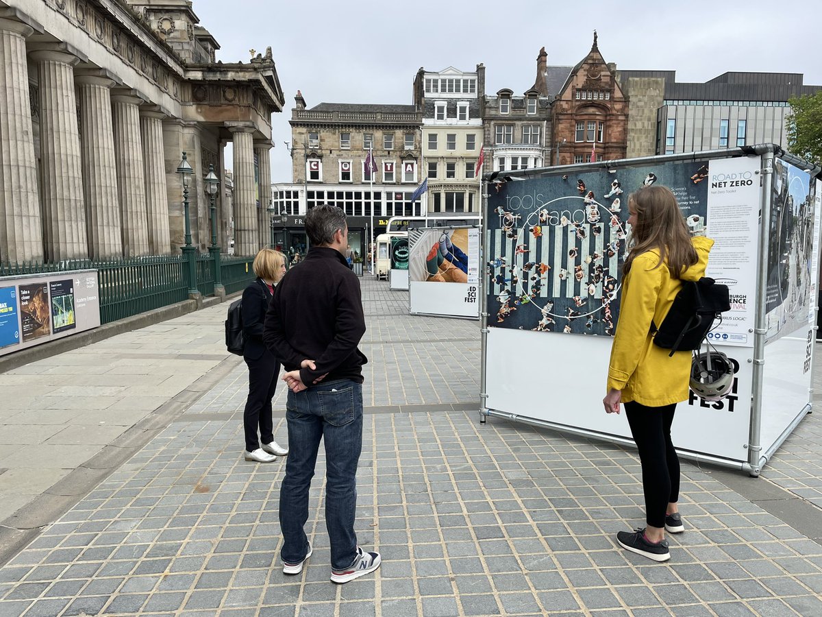 Have you seen @EdSciFest #RoadToNetZero exhibition on The Mound Precinct yet? This large-scale outdoor exhibition looks at cutting edge innovations (and excellent tools!) for fighting climate change #Edinburgh #ClimateAction #ExploreEdinburgh @BaillieGifford @ArupGroup @oceana