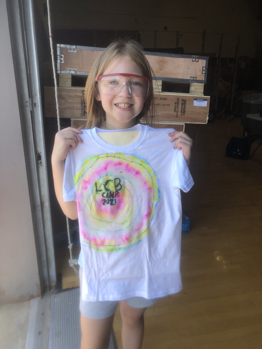 CarverLCB1's tweet photo. Campers did a great job at tie dye today...here are some of the results! https://t.co/xWkcSYUZsG