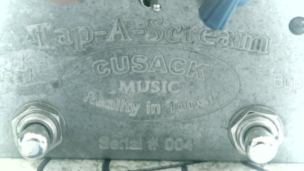 WhatsThatSound8's tweet photo. Talk about a blast from #PedalsPast One of the first "Fistful" Tap-A-Scream's from @CusackMusic Just like #Dogecoin this started as a joke and deserves some real attention from the public... Tubescreamer with Tremolo...WHAT!!! #wednesdaythought #guitarpedals #NotThatCusack https://t.co/Xjo56ZyTAi