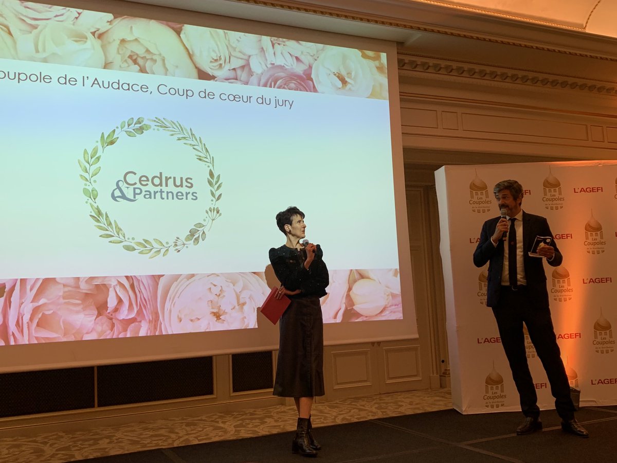 Fendler Sonia (@sonia_fendler) on Twitter photo <a href="/AgefiEvents/">L'AGEFI Events</a> coup de cœur du jury coupoles de l’audace <a href="/CedrusPartners/">Cedrus Partners</a> : bravo !!! <a href="/AgefiEvents/">L'AGEFI Events</a> coup de cœur du jury coupoles de l’audace <a href="/CedrusPartners/">Cedrus Partners</a> : bravo !!!