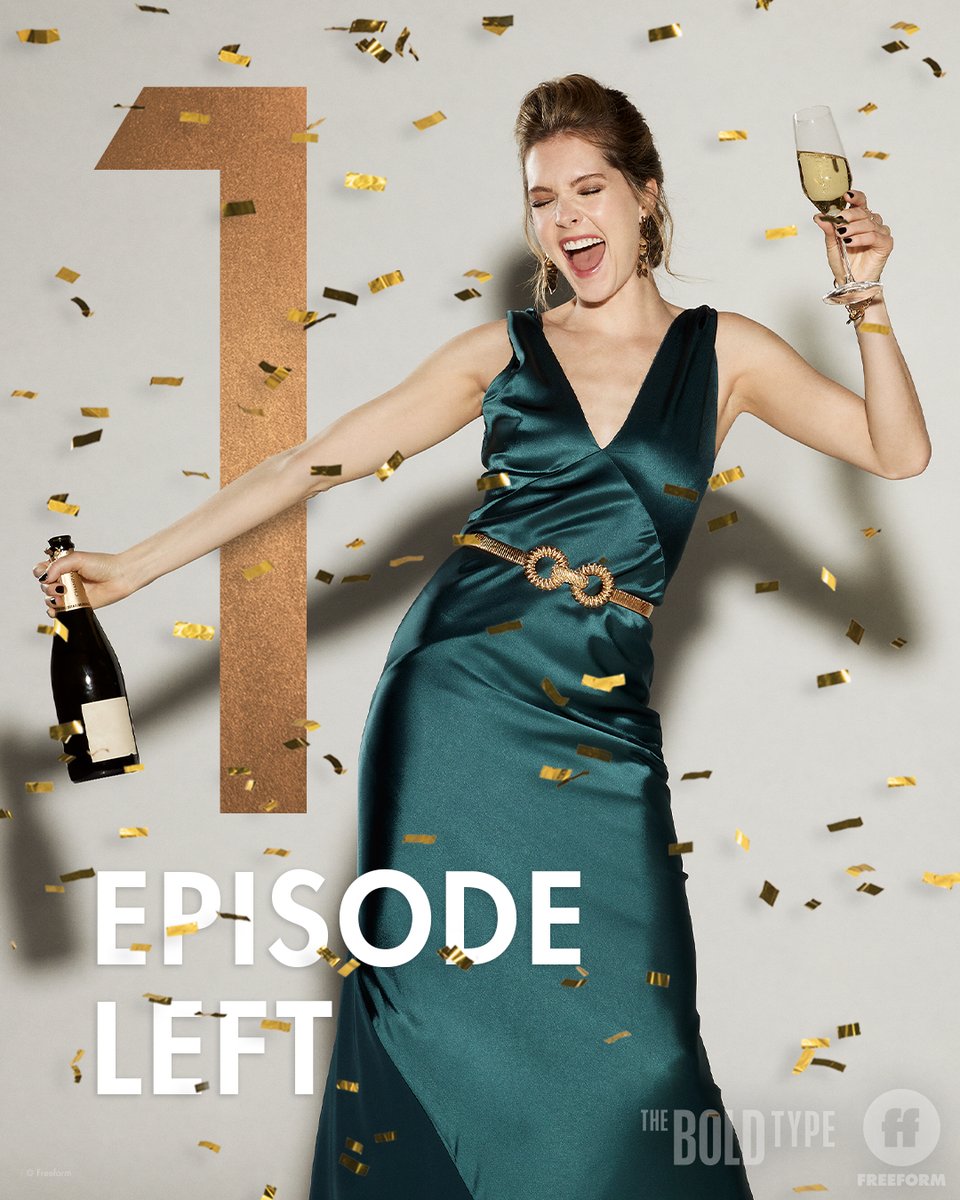 TheBoldTypeTV's tweet photo. One final toast tonight. 
_____
Don't miss the final episode of #TheBoldType TONIGHT at 10p/9c on @FreeformTV, tomorrow on @hulu. https://t.co/z8oDd18Mkn