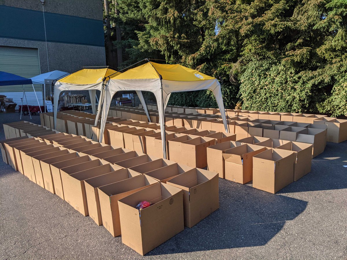 The Child's Play team gathered together yesterday &amp; assembled over 150+ boxes full of goodies for our U.S. partner hospitals! We want to thank our corporate sponsors for helping make these #ChristmasinJuly gift boxes possible. <a href="/RainwayApp/">Rainway</a> <a href="/Hasbro/">Hasbro</a> <a href="/PA_Megacorp/">Penny Arcade</a>