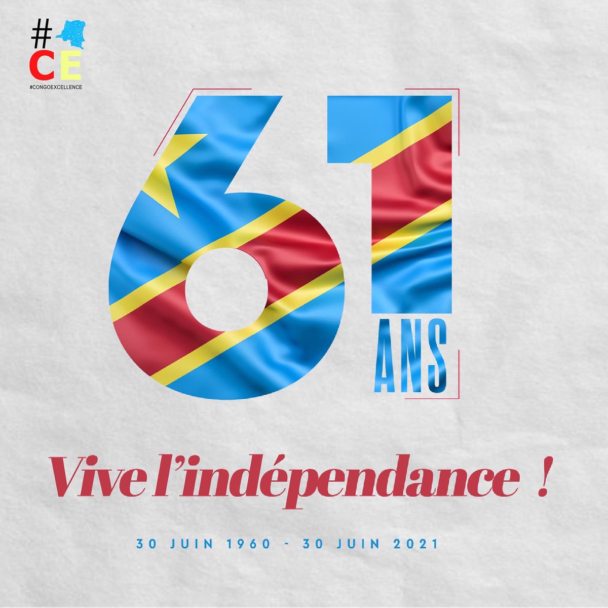 CongoExcell's tweet photo. Happy independance day to all our fellow congolese sisters and brothers!! 🇨🇩🇨🇩🇨🇩 Tell us, what do you appreciate most about our culture? 
#congoleseindependance #rdcongo #congoexcellence #kinshasa #congolese https://t.co/vw22VNZSoi