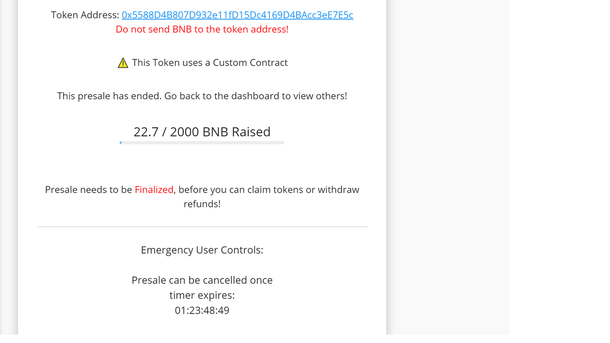 QuocPhamm's tweet photo. @earniom i need your help please refund on dxsale so i can get my 19 bnb back i need money to buy your web presale https://t.co/EHSSOKFS6r